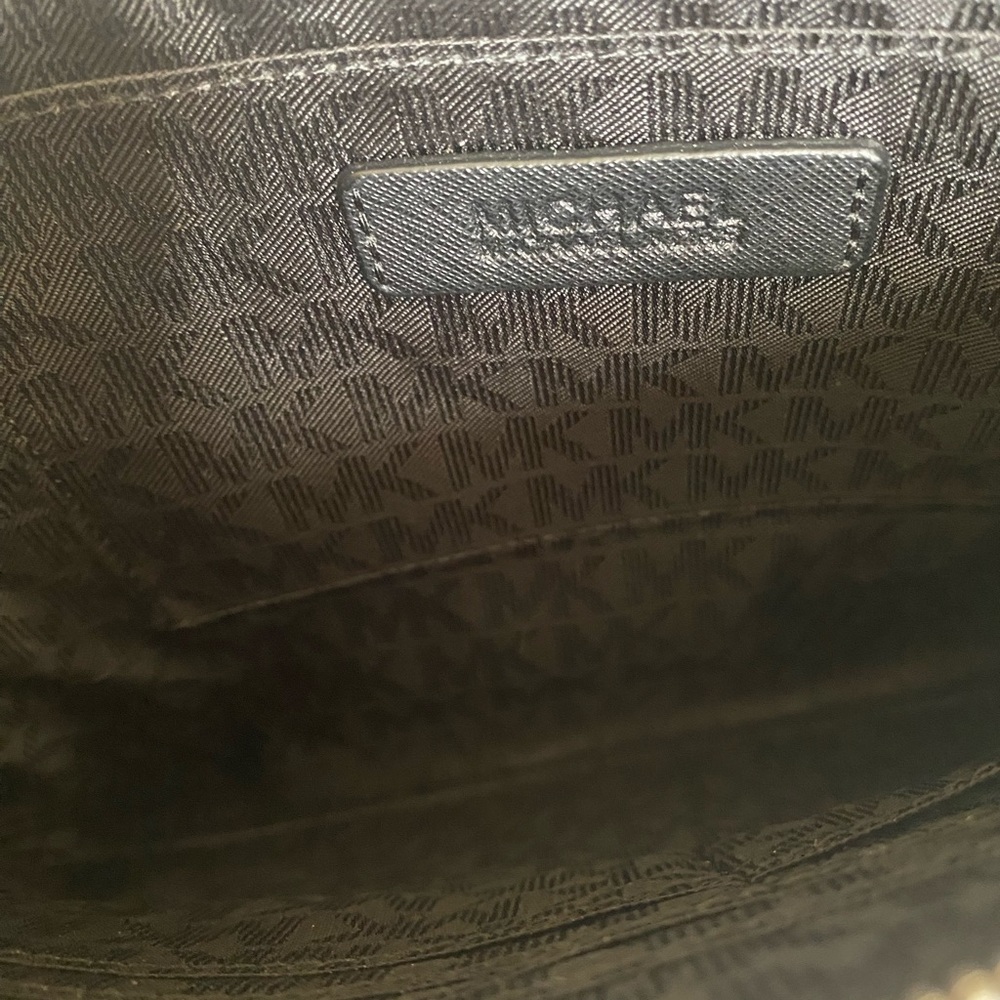 NWOT Michael Kors Jet Set XL Blk/Nickel Perforated Leather Wristlet Clutch - Picture 7 of 10